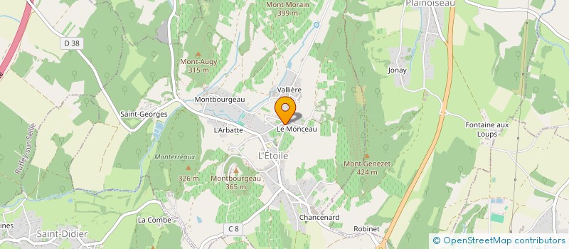 localisation de l'entreprise MONSIEUR MICHEL GENELETTI  L'ETOILE