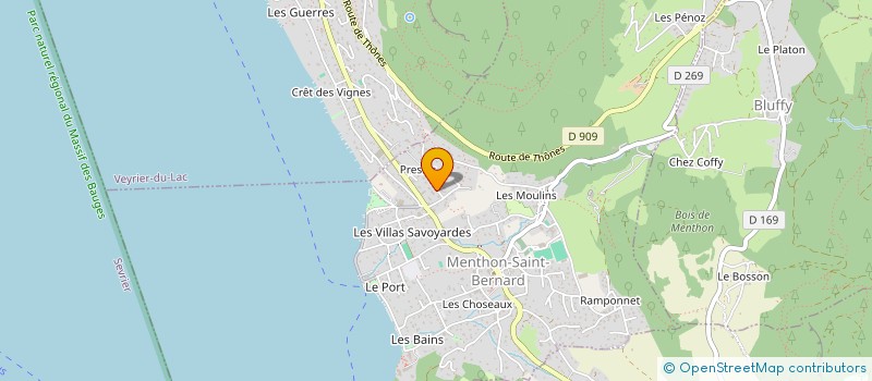 localisation de l'entreprise MONSIEUR MICHEL GENEVAUX à MENTHON-SAINT-BERNARD