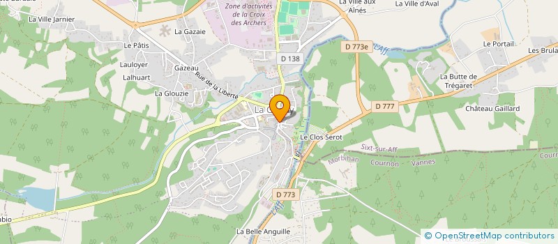 localisation de l'entreprise MONSIEUR MICHEL GERARD  LA GACILLY