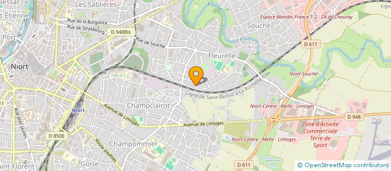 localisation de l'entreprise MONSIEUR MICHEL GERBIER  NIORT