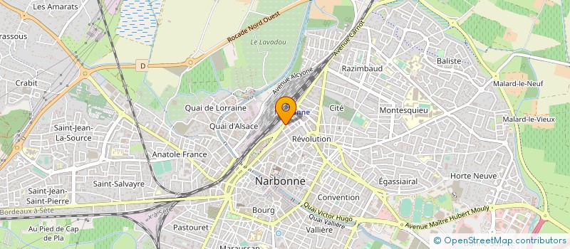 localisation de l'entreprise MONSIEUR MICHEL GERMA à NARBONNE