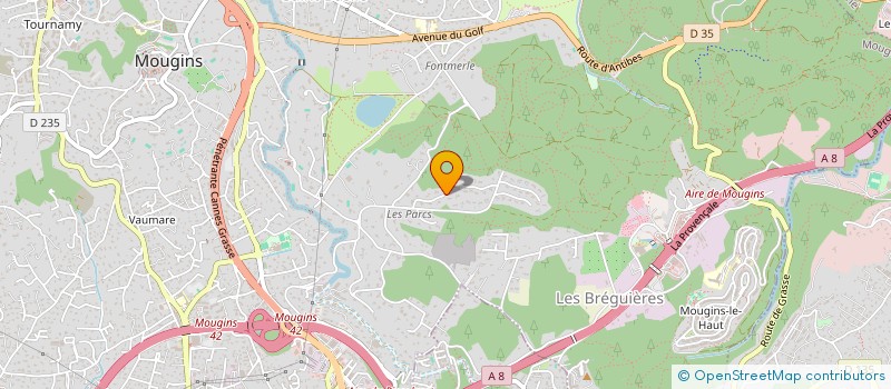 localisation de l'entreprise MONSIEUR MICHEL GERMAIN  MOUGINS