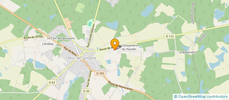 localisation de l'entreprise MONSIEUR MICHEL GERMAIN  MUR-DE-SOLOGNE