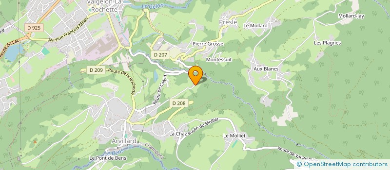 localisation de l'entreprise MONSIEUR MICHEL GERONIMI à ARVILLARD