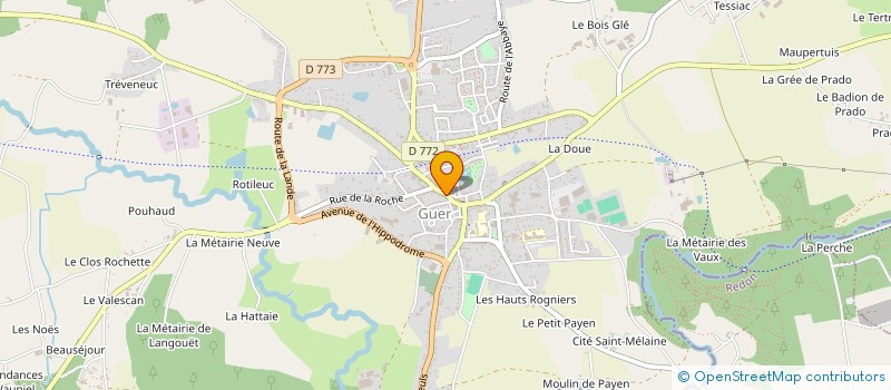 localisation de l'entreprise MONSIEUR MICHEL GESRET  GUER