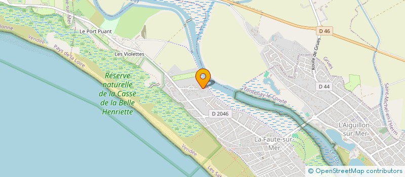 localisation de l'entreprise MONSIEUR MICHEL GIE  L'AIGUILLON-LA-PRESQU'ILE