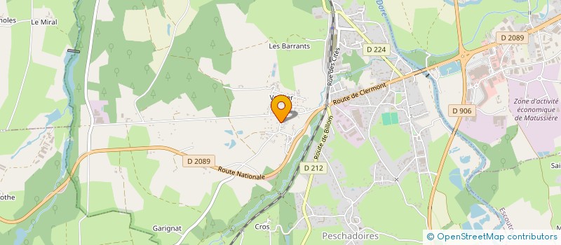 localisation de l'entreprise MONSIEUR MICHEL GILBERT  PESCHADOIRES