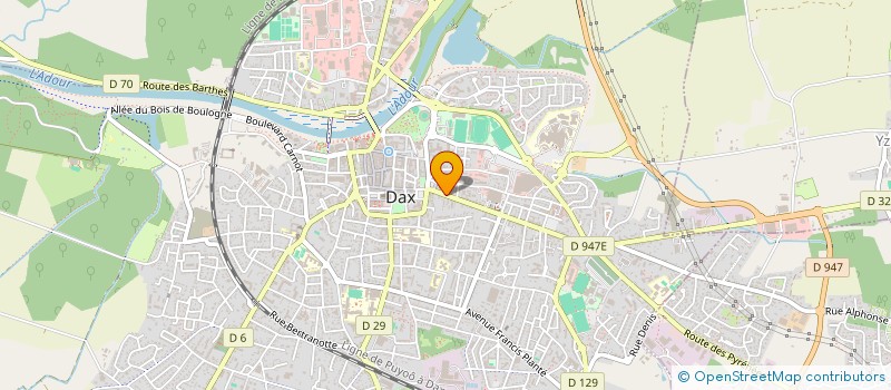 localisation de l'entreprise MONSIEUR MICHEL GILBERT  DAX