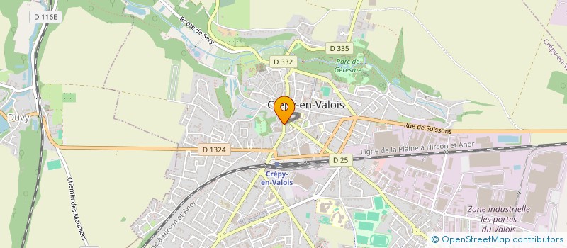 localisation de l'entreprise MONSIEUR MICHEL GILBERT  CREPY-EN-VALOIS