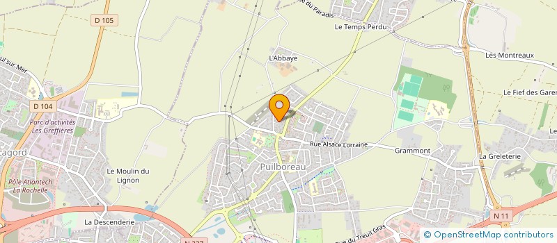 localisation de l'entreprise MONSIEUR MICHEL GILBERT  SAINT-XANDRE