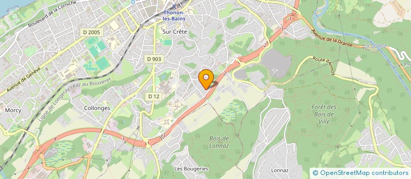 localisation de l'entreprise MONSIEUR MICHEL GILLIOZ à THONON-LES-BAINS