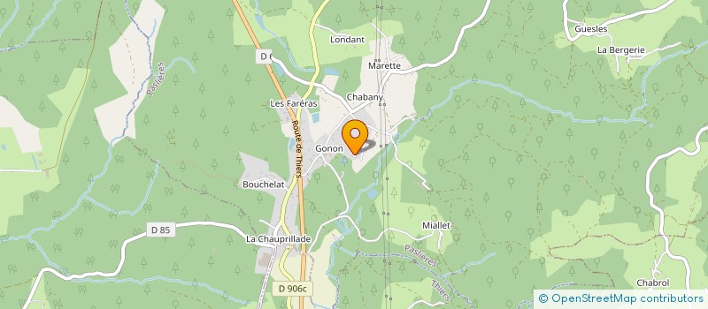 localisation de l'entreprise MONSIEUR MICHEL GIMEL  PASLIERES