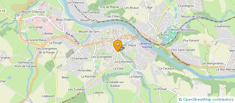 localisation de l'entreprise MONSIEUR MICHEL GIMENEZ  AIXE-SUR-VIENNE