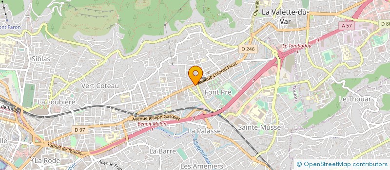 localisation de l'entreprise MONSIEUR MICHEL GINDRE à TOULON