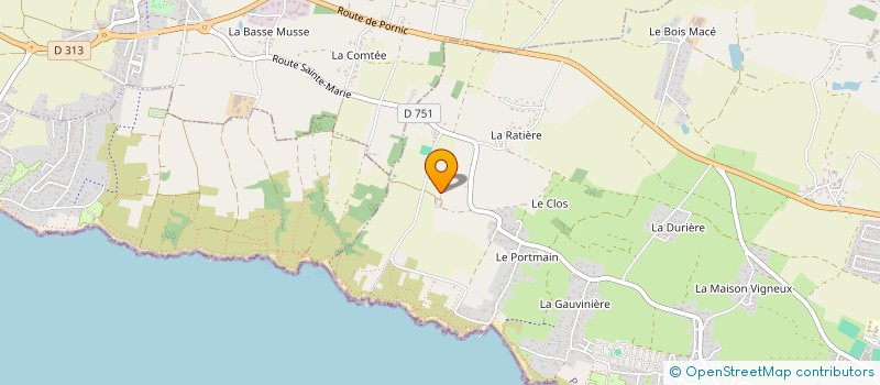 localisation de l'entreprise MONSIEUR MICHEL GINEAU à PORNIC