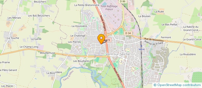 localisation de l'entreprise MONSIEUR MICHEL GINESTE  VERN-SUR-SEICHE