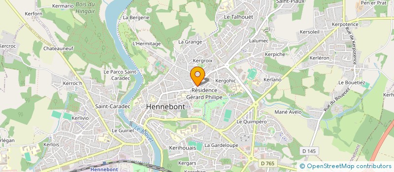 localisation de l'entreprise MONSIEUR MICHEL GIORGETTI  HENNEBONT