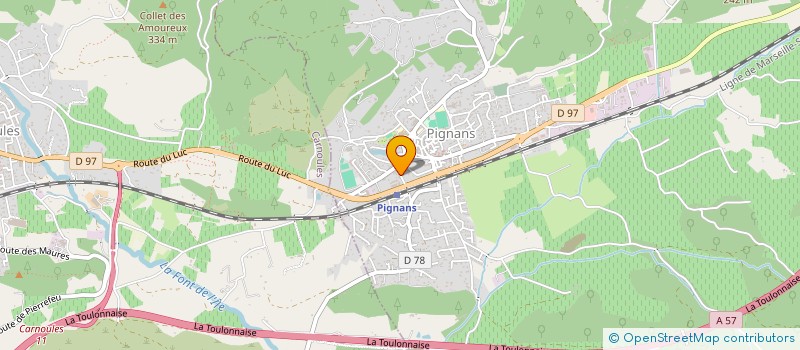 localisation de l'entreprise MONSIEUR MICHEL GIOVINAZZO  PIGNANS