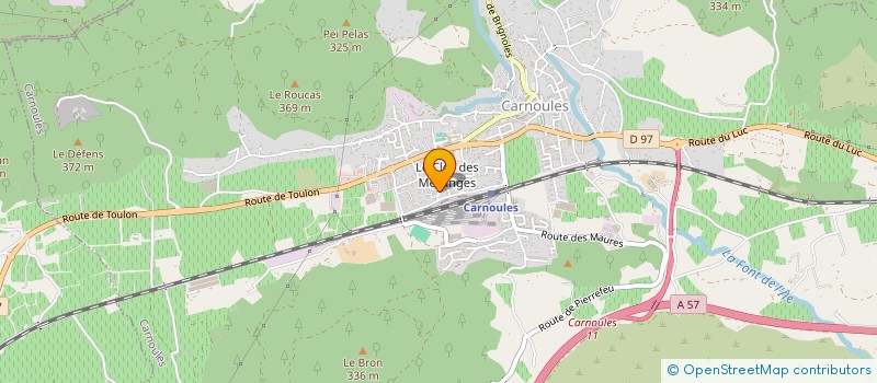 localisation de l'entreprise MONSIEUR MICHEL GIOVINAZZO  CARNOULES