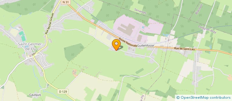 localisation de l'entreprise MONSIEUR MICHEL GIRARD  SAINT-GERMER-DE-FLY