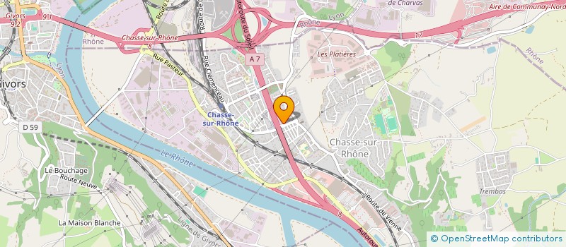 localisation de l'entreprise MONSIEUR MICHEL GIRARDET  CHASSE-SUR-RHONE