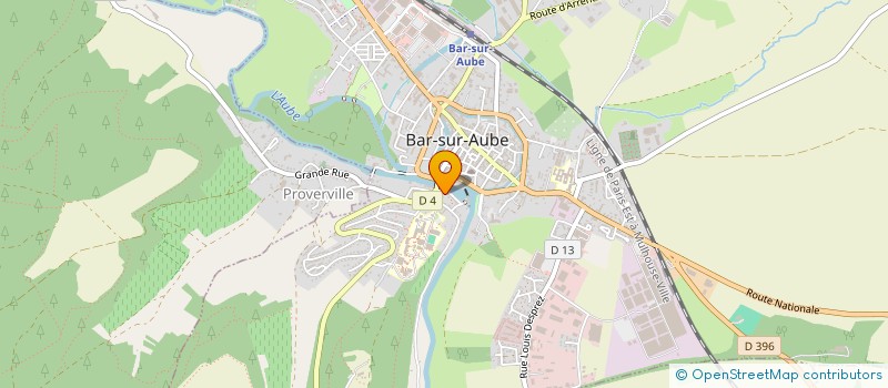 localisation de l'entreprise MONSIEUR MICHEL GIRARDIN  BAR-SUR-AUBE