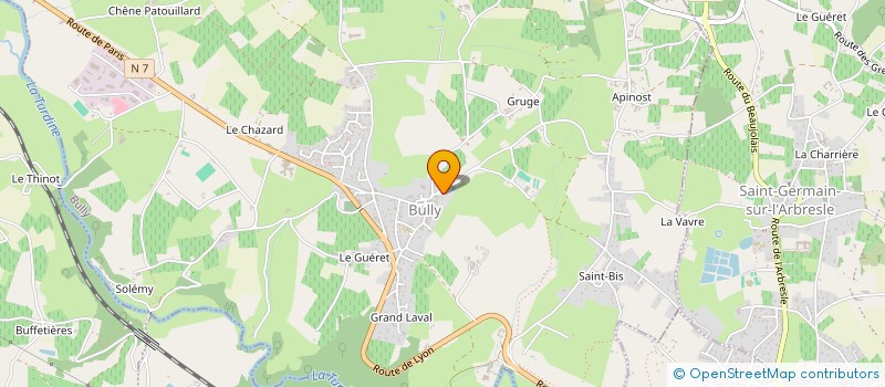 localisation de l'entreprise MONSIEUR MICHEL GIRAUD à BULLY