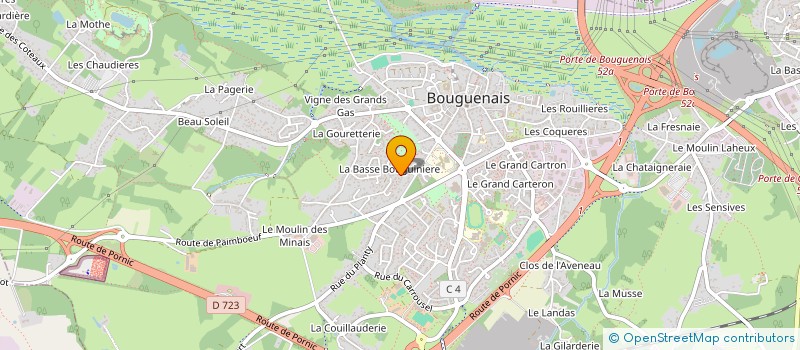 localisation de l'entreprise MONSIEUR MICHEL GIRAUD  BOUGUENAIS