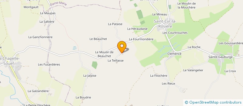 localisation de l'entreprise MONSIEUR MICHEL GIRAUDEAU à SAINT-CYR-LA-ROSIERE