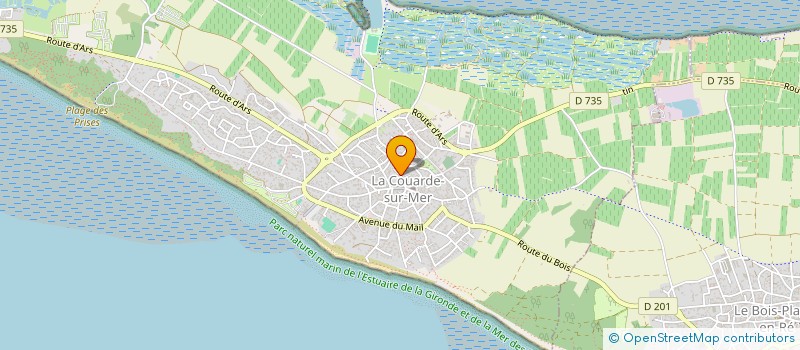 localisation de l'entreprise MONSIEUR MICHEL GIRAUDEAU  LA COUARDE-SUR-MER