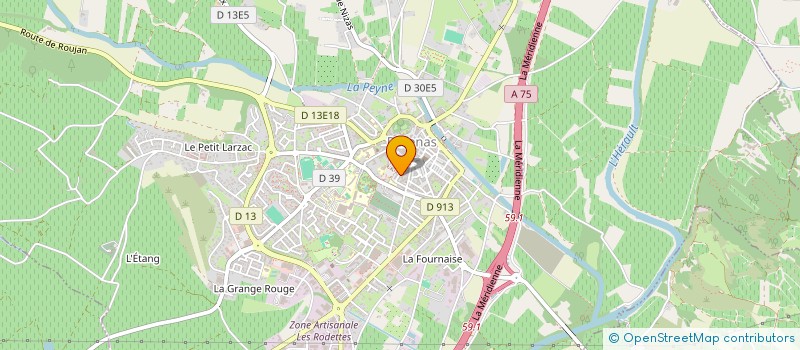 localisation de l'entreprise MONSIEUR MICHEL GIRAUDIAS  PEZENAS