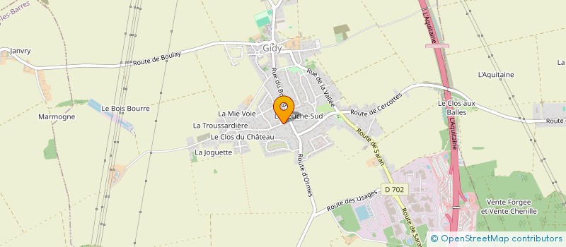 localisation de l'entreprise MONSIEUR MICHEL GIRAULT  GIDY