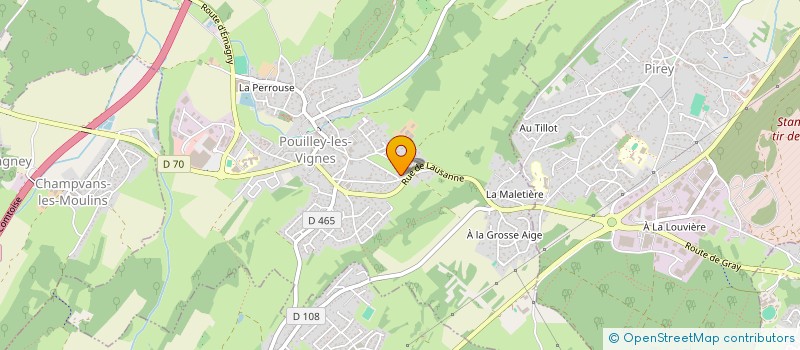 localisation de l'entreprise MONSIEUR MICHEL GIROD à POUILLEY-LES-VIGNES