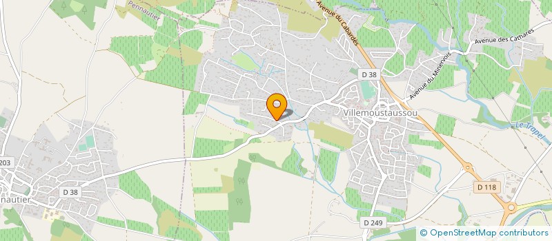 localisation de l'entreprise MONSIEUR MICHEL GITTON à VILLEMOUSTAUSSOU