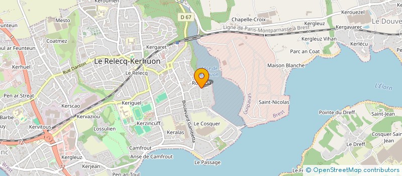localisation de l'entreprise MONSIEUR MICHEL GLAIS à LE RELECQ-KERHUON