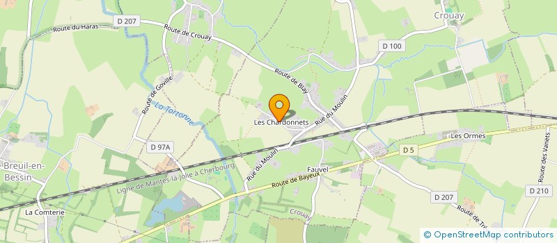 localisation de l'entreprise MONSIEUR MICHEL GLINEL  CROUAY