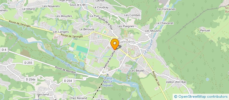 localisation de l'entreprise MONSIEUR MICHEL GLORIE  SAMOENS