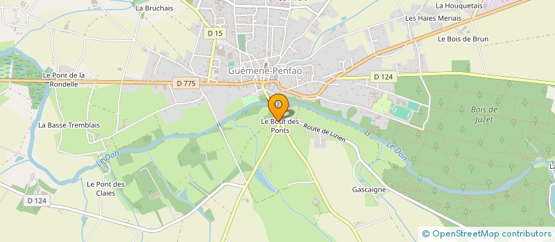 localisation de l'entreprise MONSIEUR MICHEL GLOTAIN  GUEMENE-PENFAO