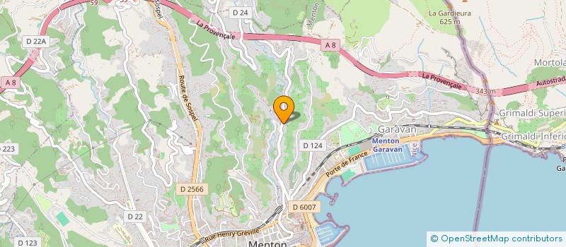 localisation de l'entreprise MONSIEUR MICHEL GMYREK  MENTON