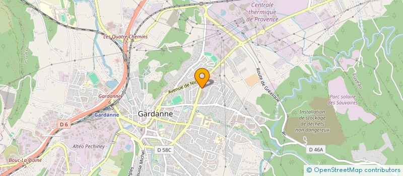 localisation de l'entreprise MONSIEUR MICHEL GODARD à GARDANNE