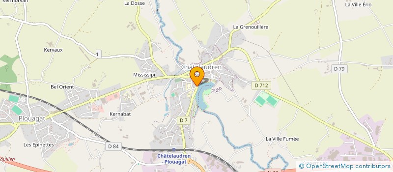 localisation de l'entreprise MONSIEUR MICHEL GODON à CHATELAUDREN-PLOUAGAT