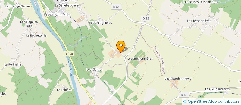 localisation de l'entreprise MONSIEUR MICHEL GOLFIER à PREUILLY-LA-VILLE