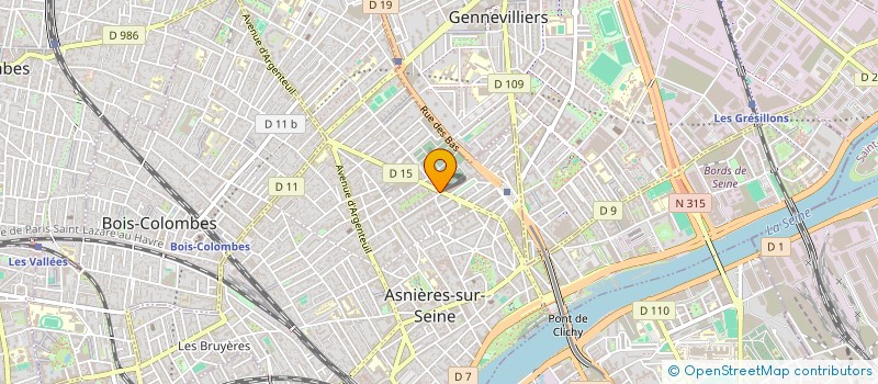 localisation de l'entreprise MONSIEUR MICHEL GOLVIN à ASNIERES-SUR-SEINE