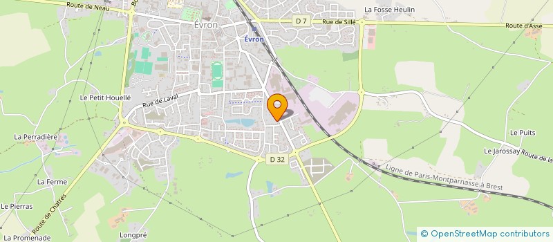 localisation de l'entreprise MONSIEUR MICHEL GOMBERT  EVRON