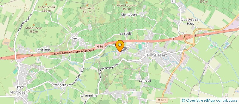 localisation de l'entreprise MONSIEUR MICHEL GOUBARD  SAINT-DESERT