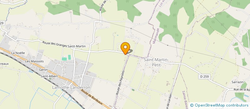 localisation de l'entreprise MONSIEUR MICHEL GOUDENECHE  LAMOTHE-LANDERRON