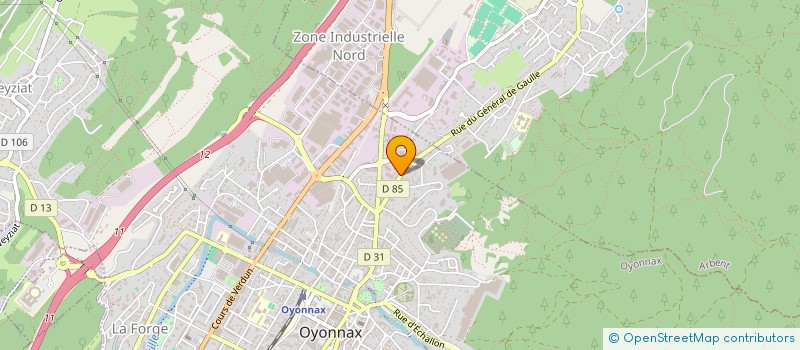 localisation de l'entreprise MONSIEUR MICHEL GOUILLOUX  OYONNAX