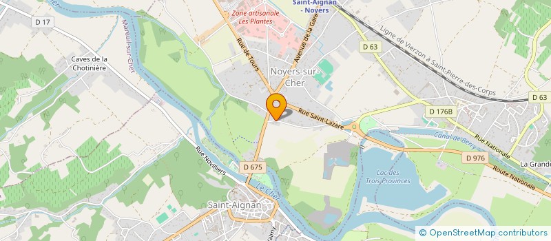 localisation de l'entreprise MONSIEUR MICHEL GOUNY  NOYERS-SUR-CHER