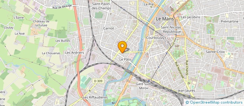 localisation de l'entreprise MONSIEUR MICHEL GOURDELIER à LE MANS