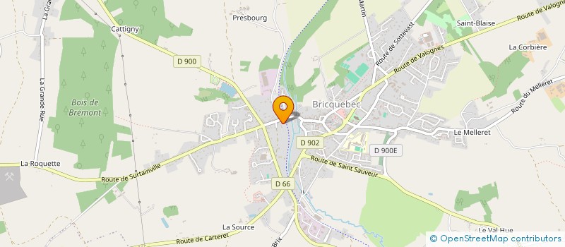 localisation de l'entreprise MONSIEUR MICHEL GOURDIN  BRICQUEBEC-EN-COTENTIN